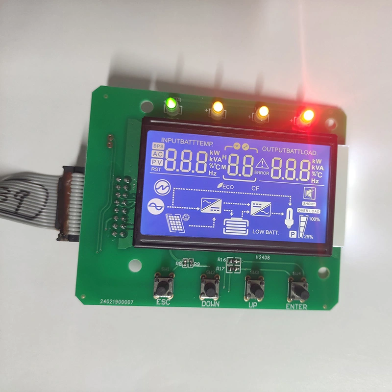 Monochrome segmentua LCD bistaratzeko modulua